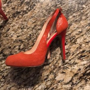 Orange High Heels